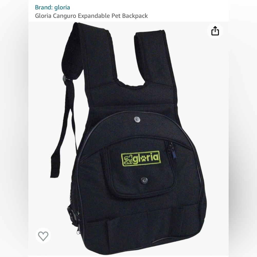 Gloria Cat/small dog carrier back pack